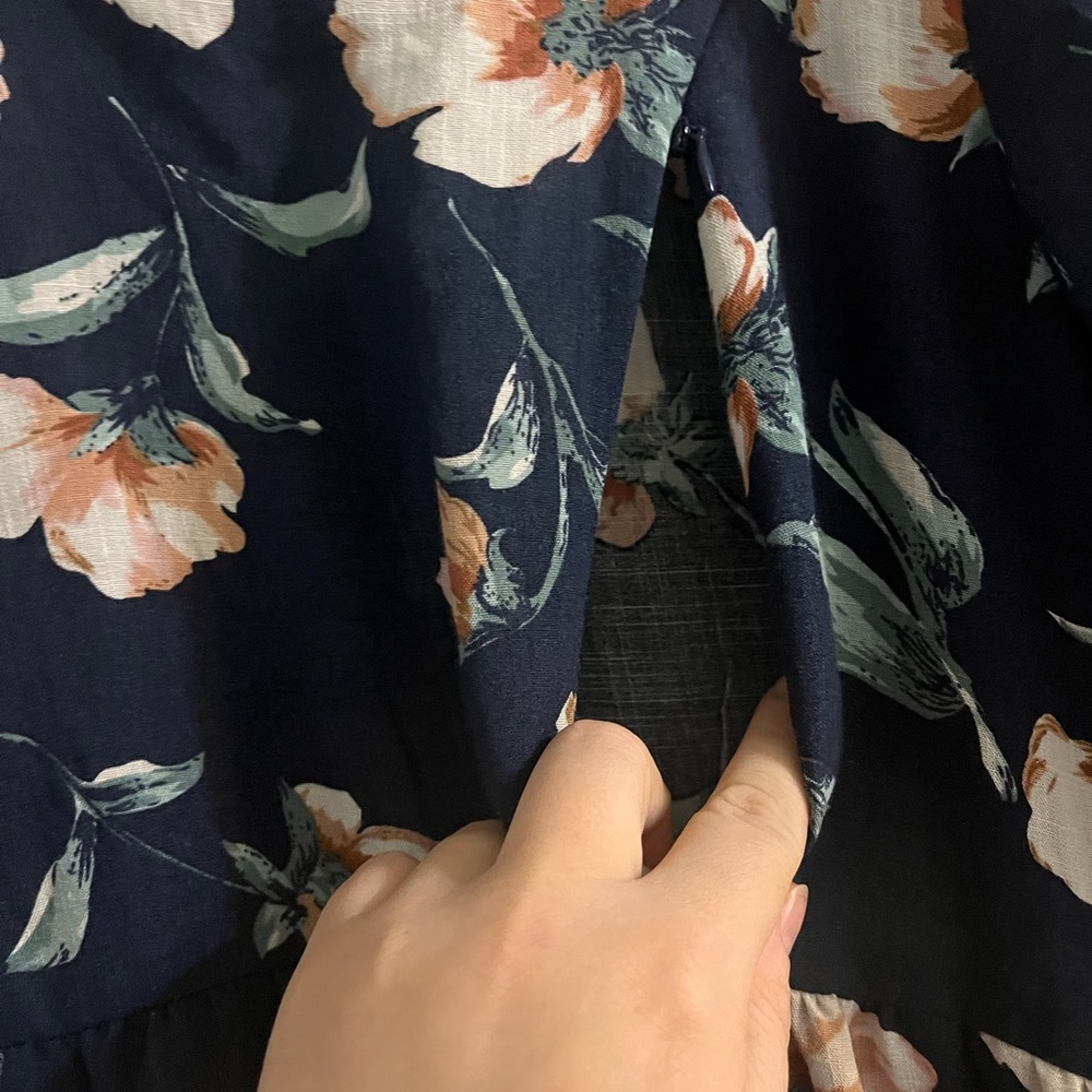 Nursing Queen Navy Floral Dress